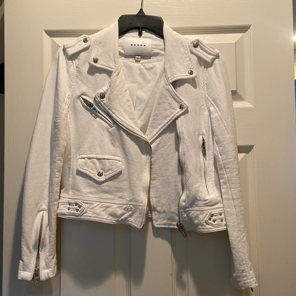 BlankNYC White Moto Jacket
